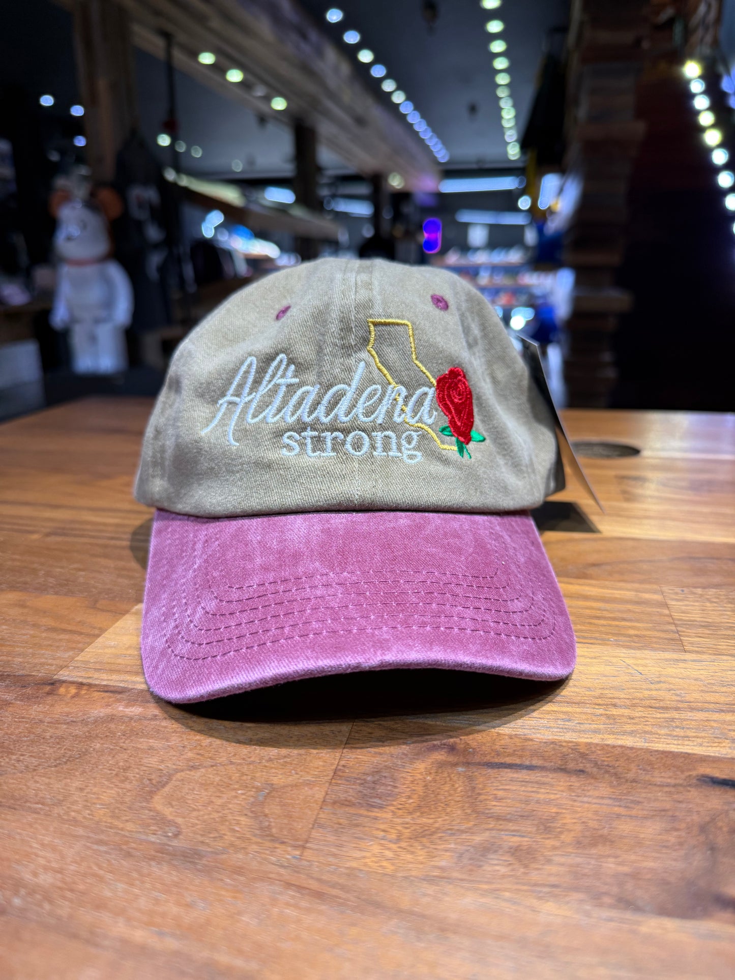Wolf Collection Altadena Strong Cali Rose Dad Hat Various Colors