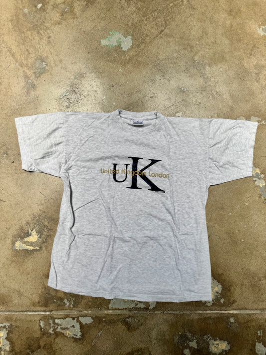 United Kingdom Souvenir T Shirt Athletic Gray XL