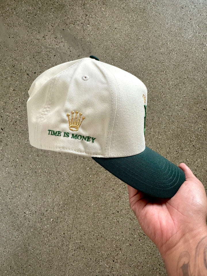 Eazy Time is Money Snapback Cream/Green