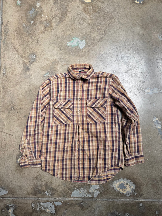 Carhartt Flannel Tan/Brown Medium