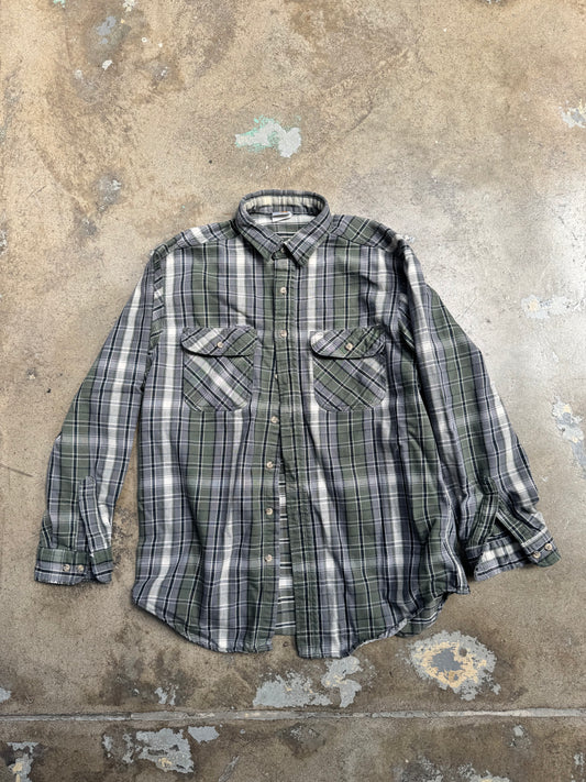 Carhartt Flannel Green/Gray Large