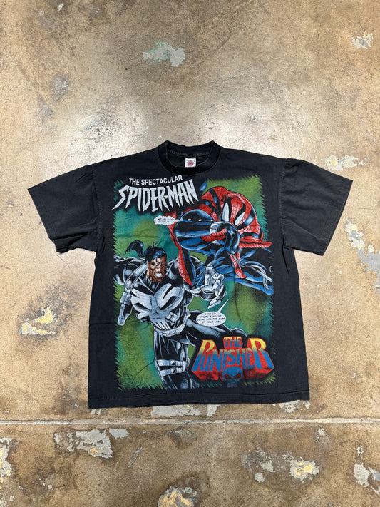 Spiderman X Punisher AOP T shirt XL