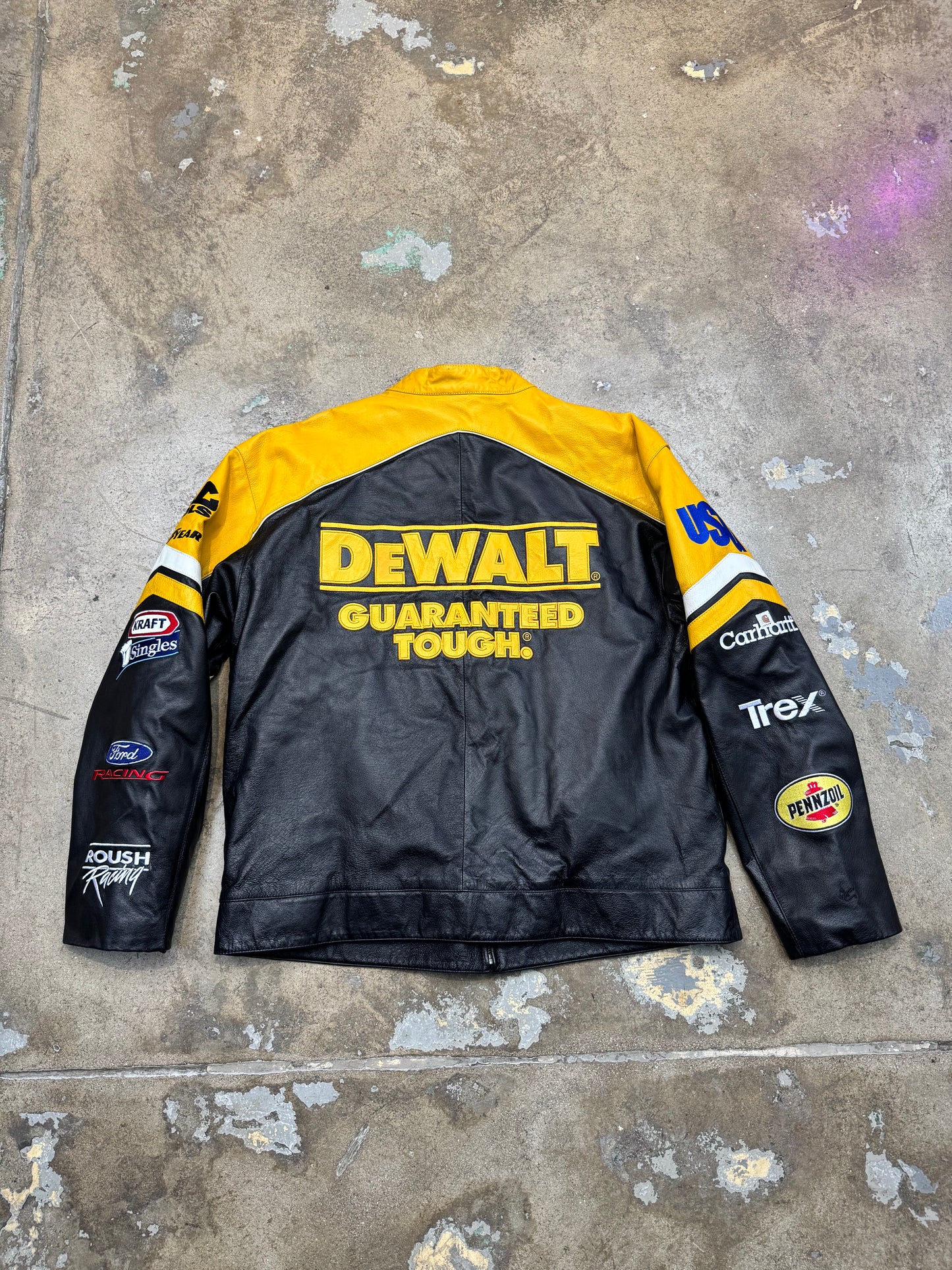 Wilsons Leather Dewalt Jacket Black/Yellow L
