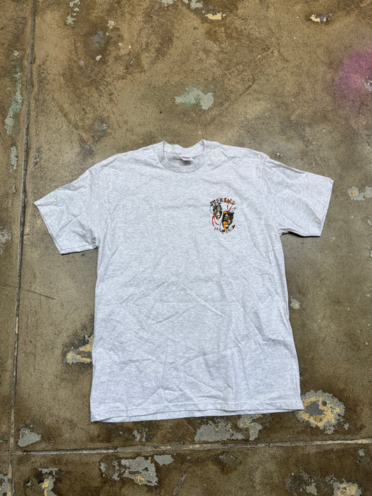 Supreme Laugh Now Cry later T Shirt Heather Gray L