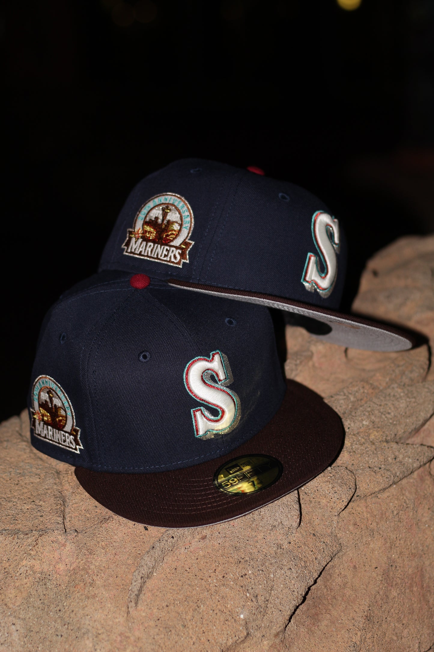 New Era 5950 Seattle Mariners Freestyle Navy/Walnut