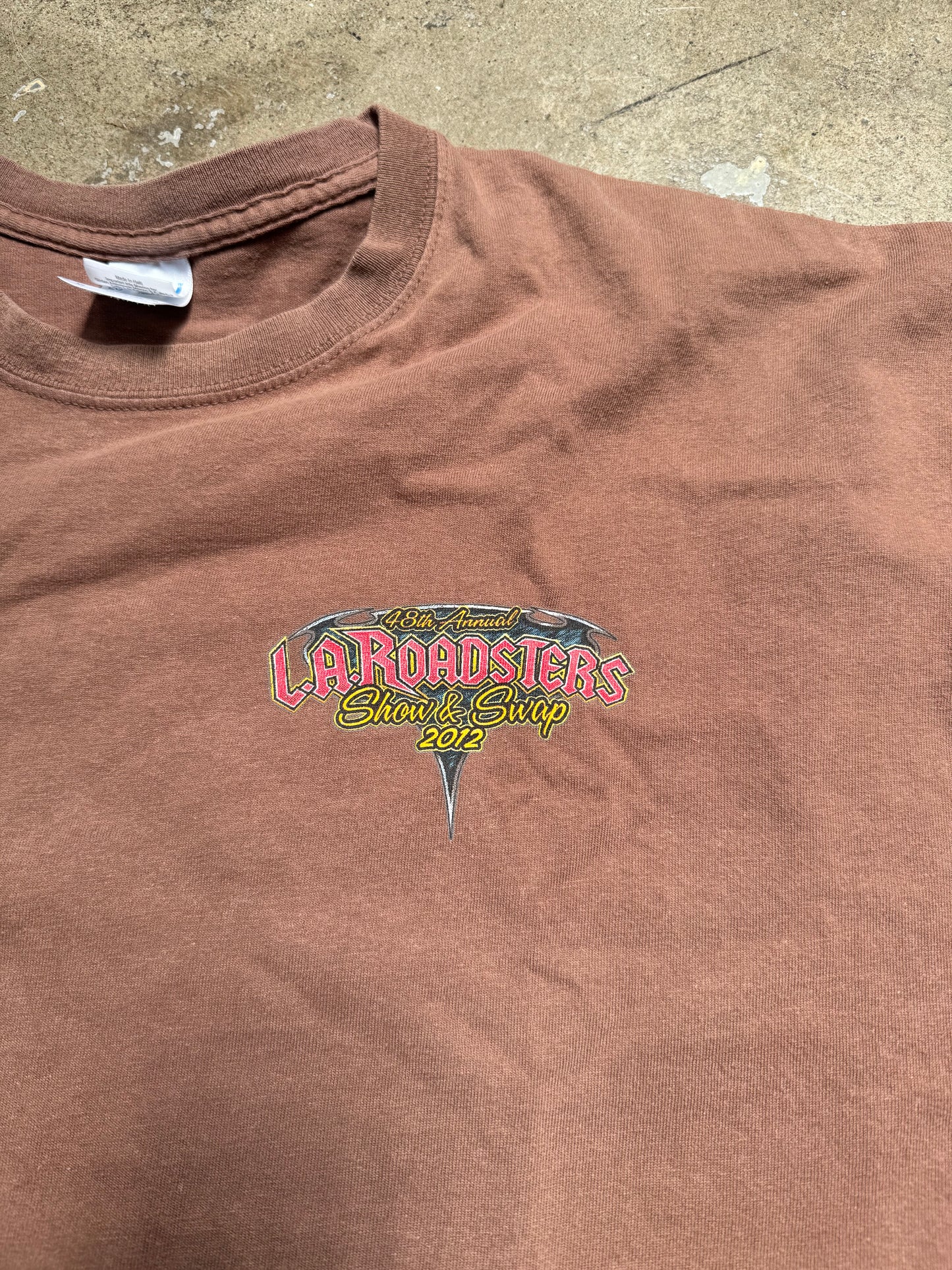 LA Roadster Shower 2012 T Shirt Brown XL