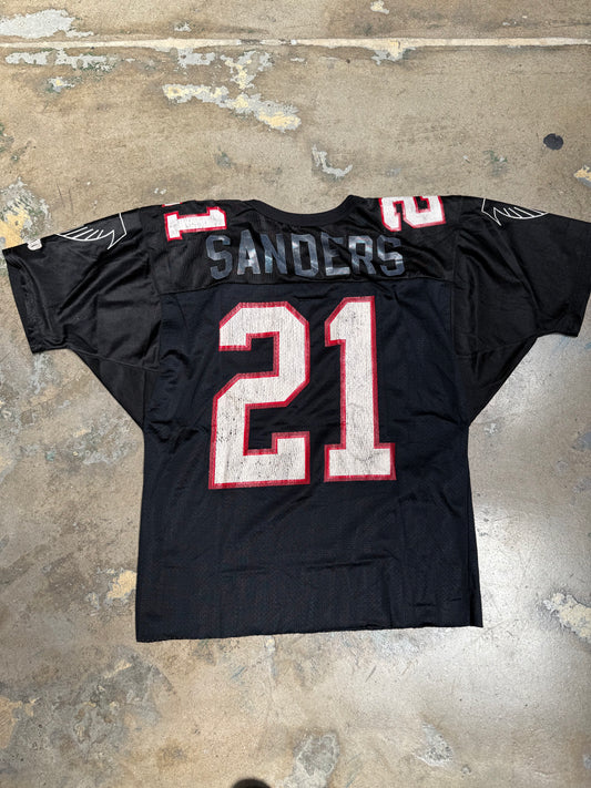 Wilson ATL Falcons Deion Sanders Cropped Jersey Black S/M (Used)
