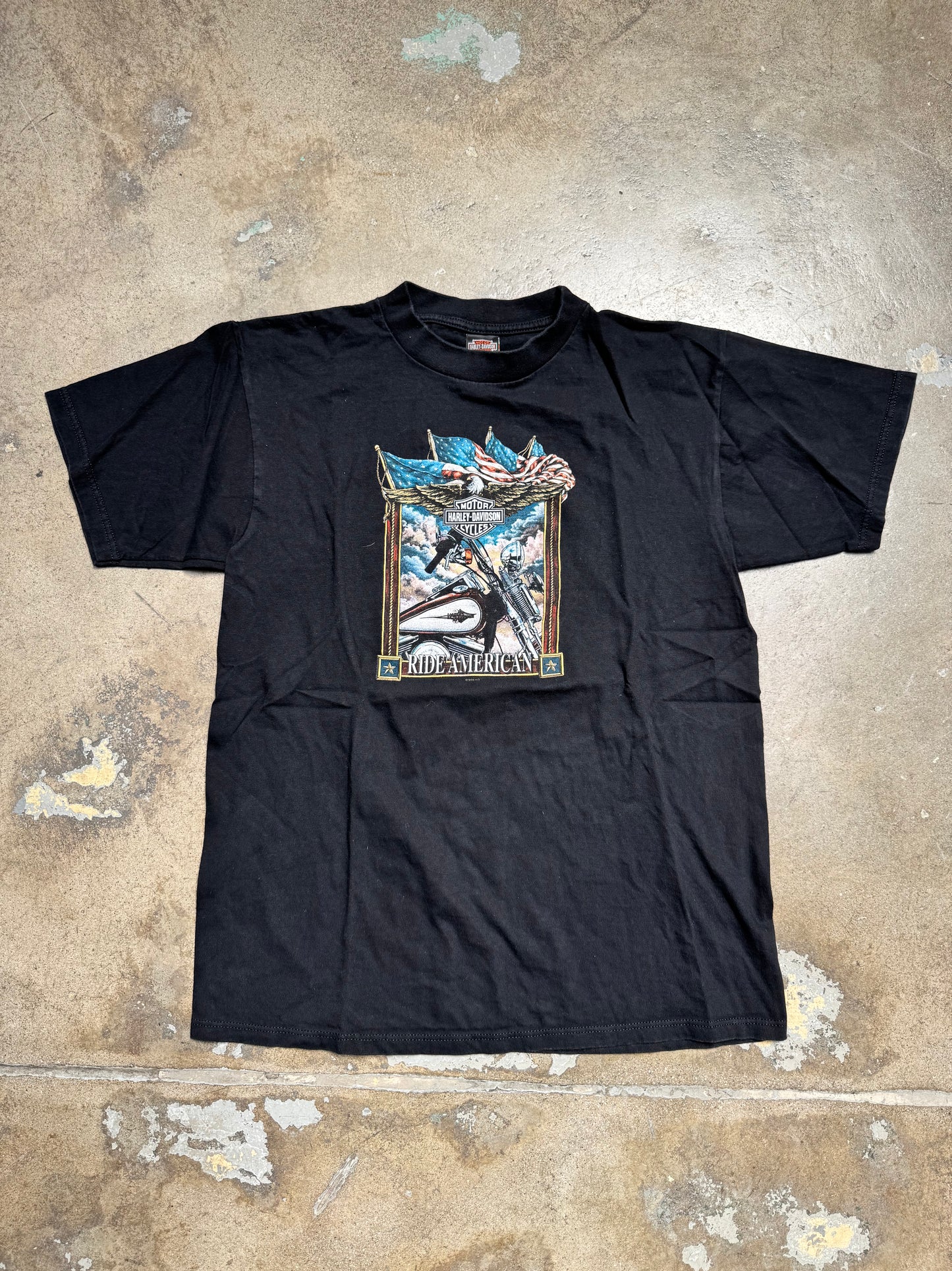 Harley Davidson Fullerton,CA Black T Shirt L