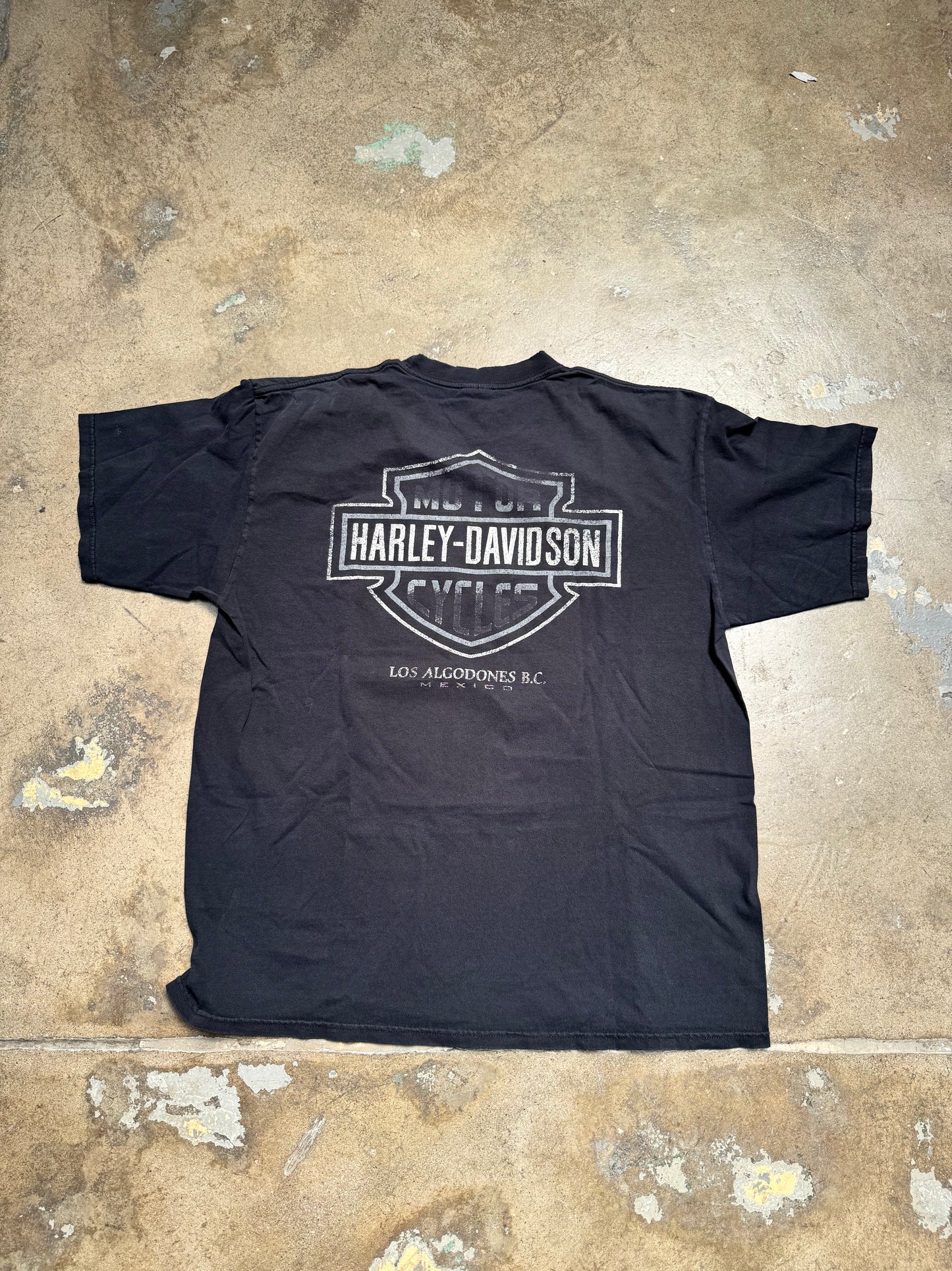 Harley Davidson Los Algodones,MX Black T Shirt XL