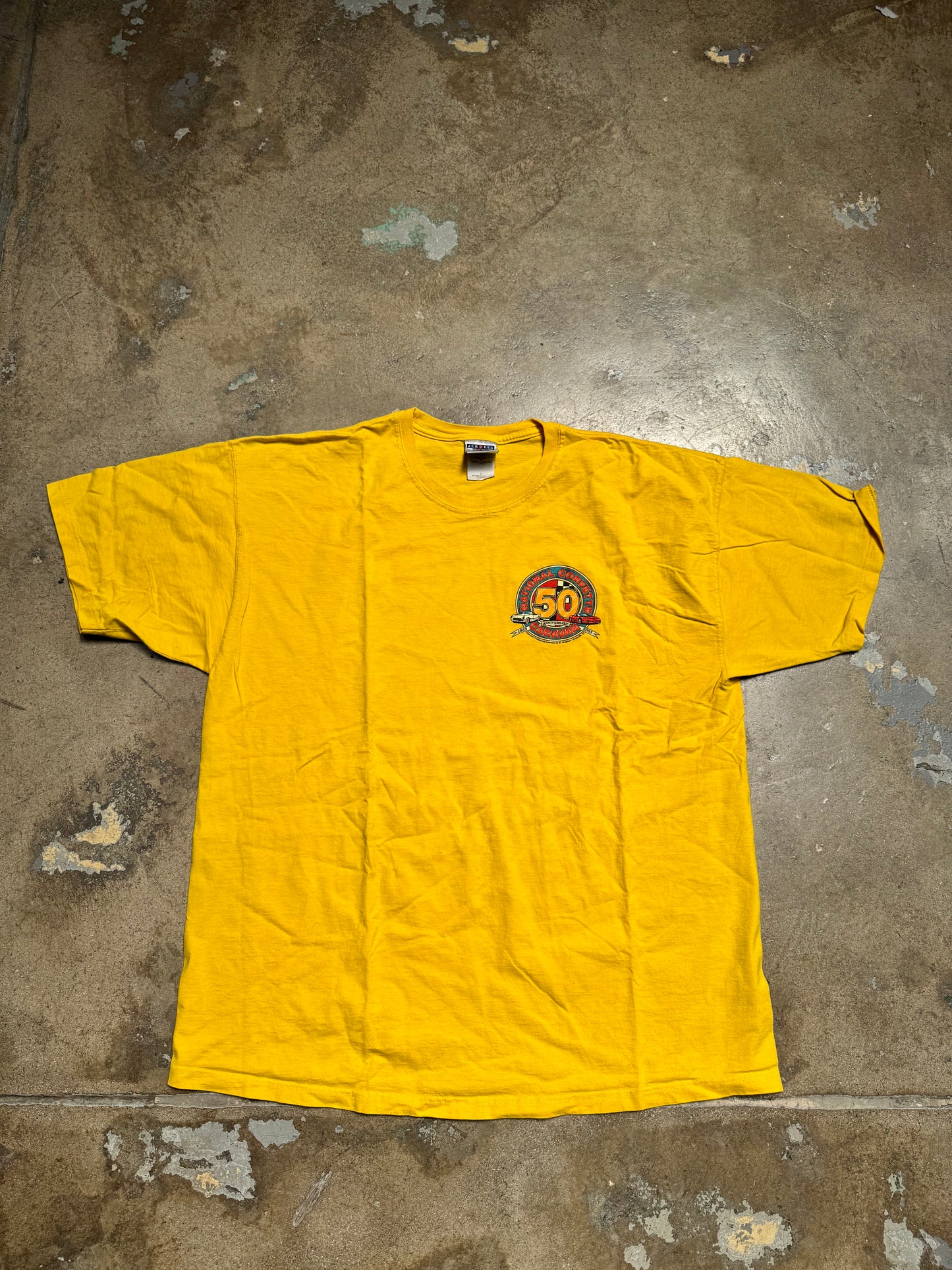 National Corvette Caravan Bowling Green,KY Yellow T Shirt XL