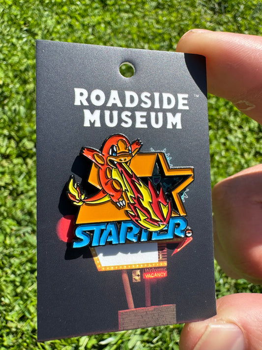 Roadside Museum Charmander Starter Pin