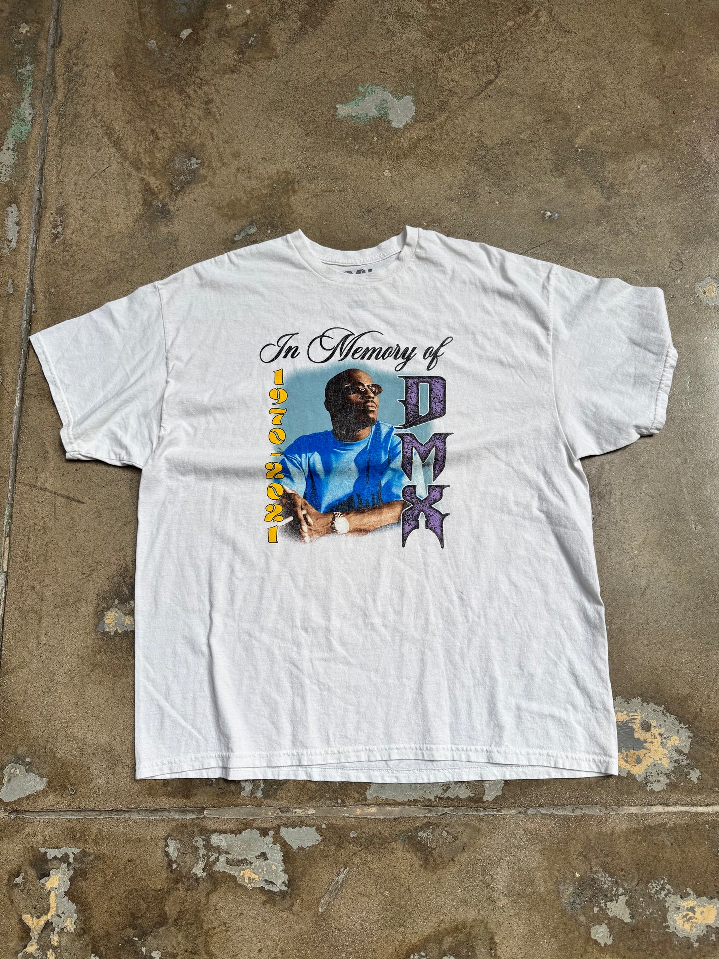 DMX "In Memory of" T Shirt White XL