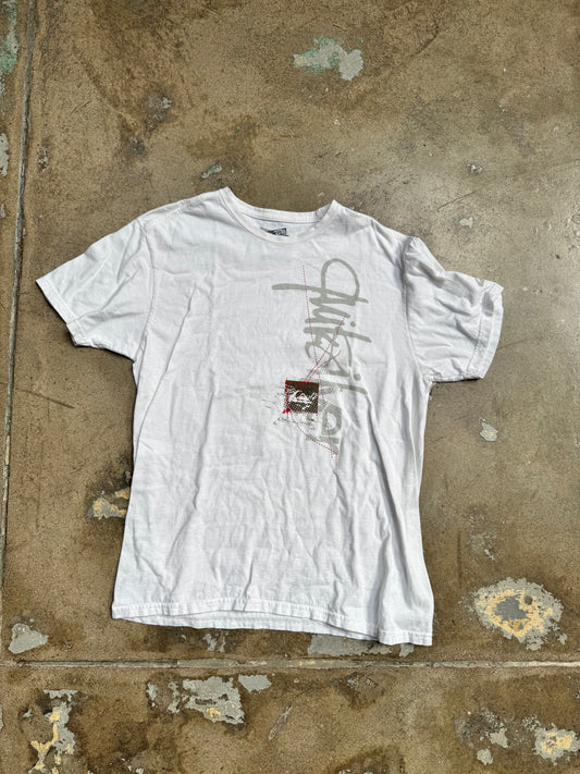 Quicksilver Side Logo T Shirt White L
