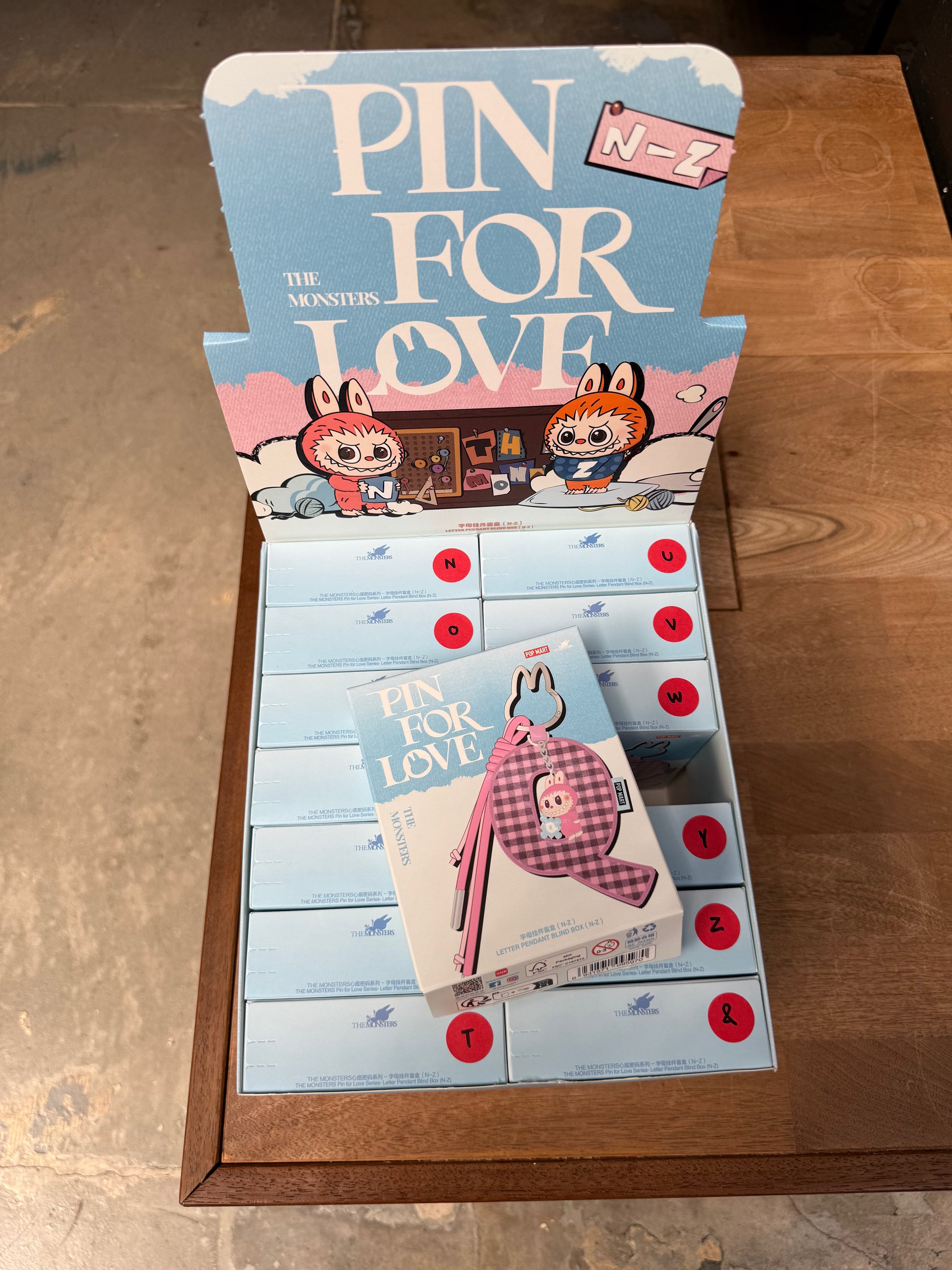 PIN FOR LOVE レターペンダントブラインドボックス A-M N-Z 楽天市場