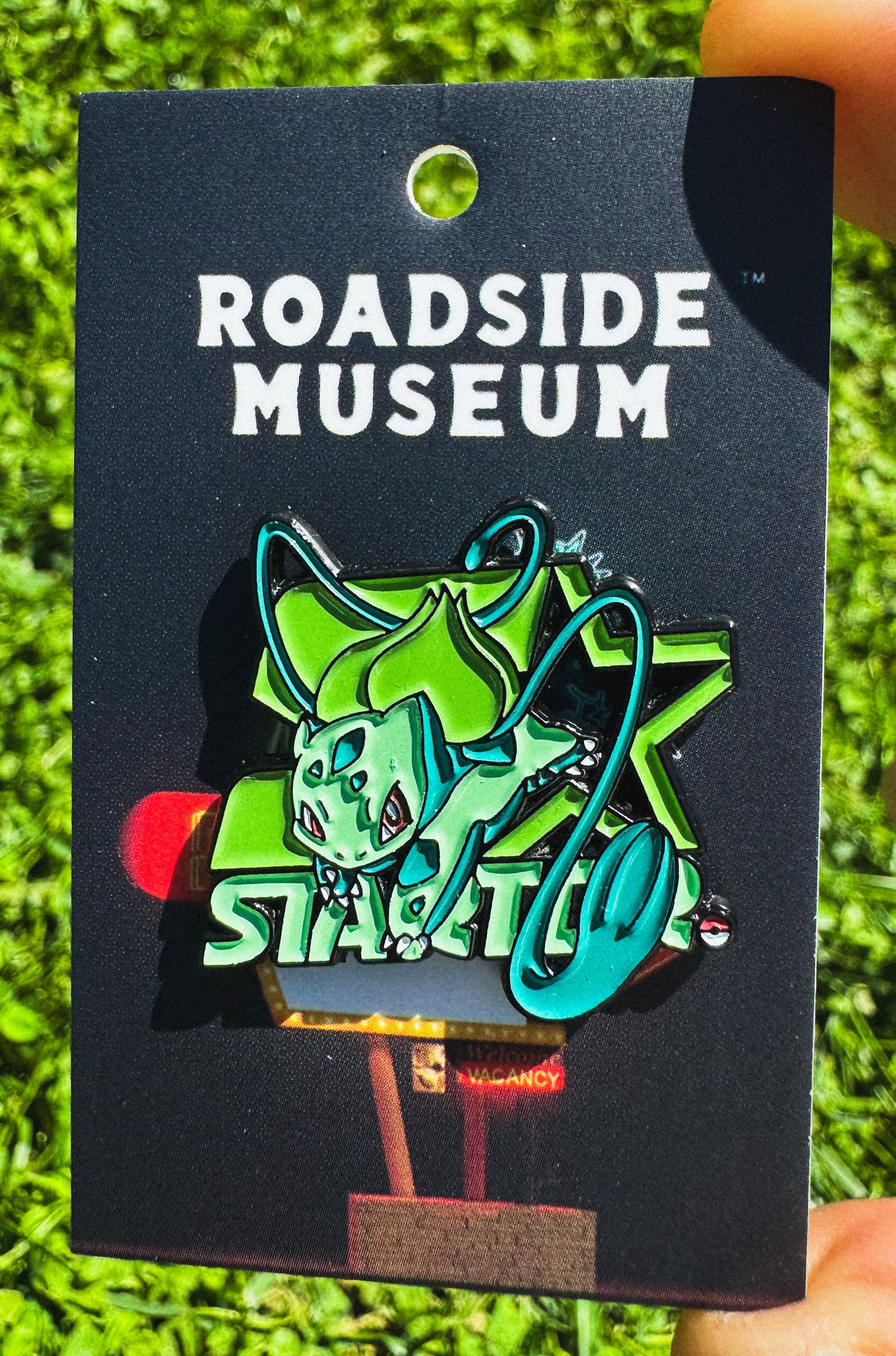 Roadside Museum Bulbasaur Starter Pin
