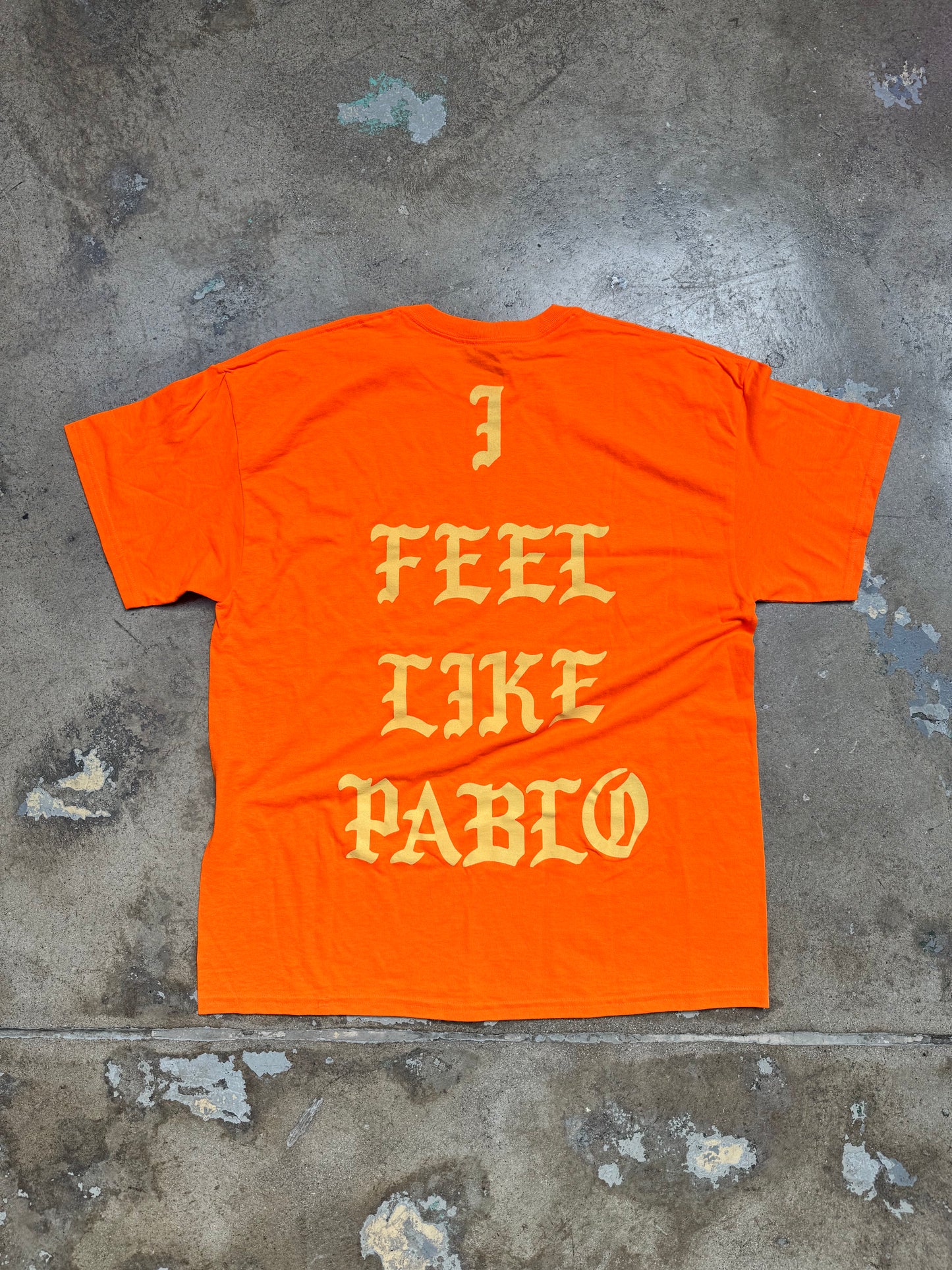 Kanye West Toronto "I Feel Like Pablo" Tour Shirt Orange XL