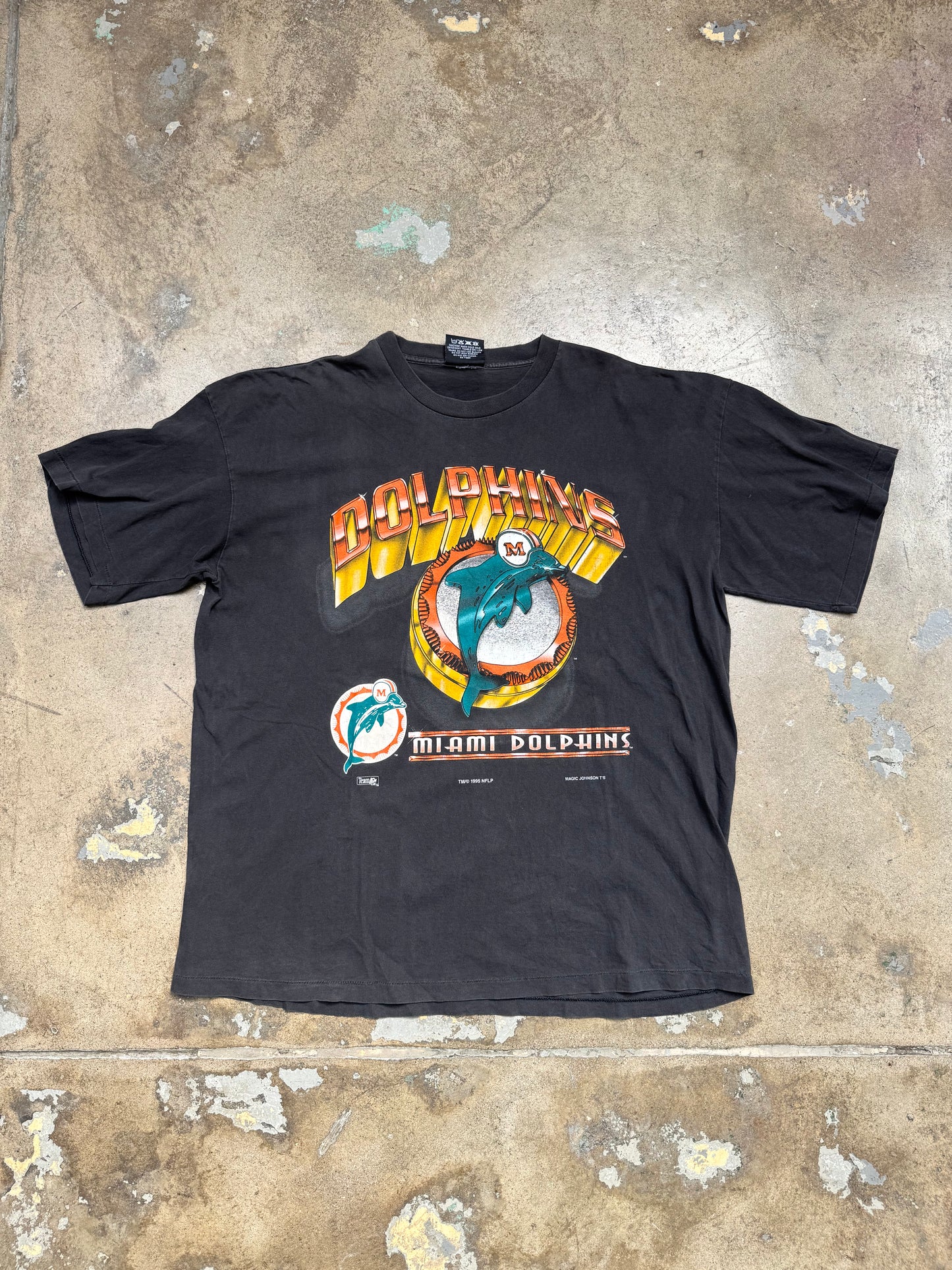 Americas Favorite Miami Dolphins T Shirt Black XL