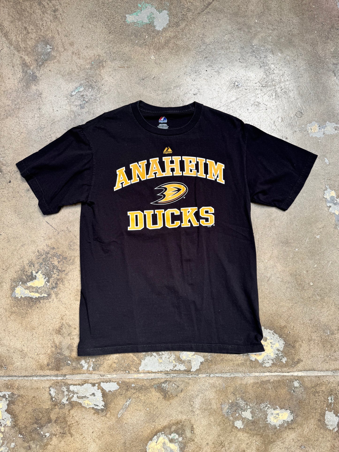 Majestic Anaheim Ducks T Shirt Black M