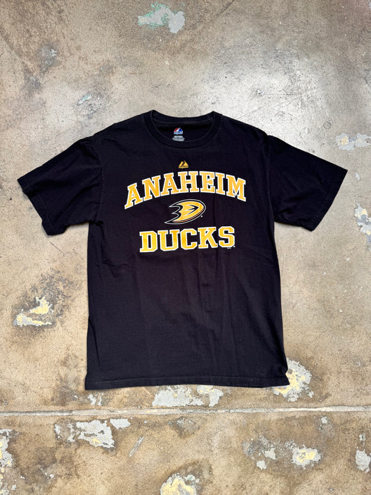 Majestic Anaheim Ducks T Shirt Black M
