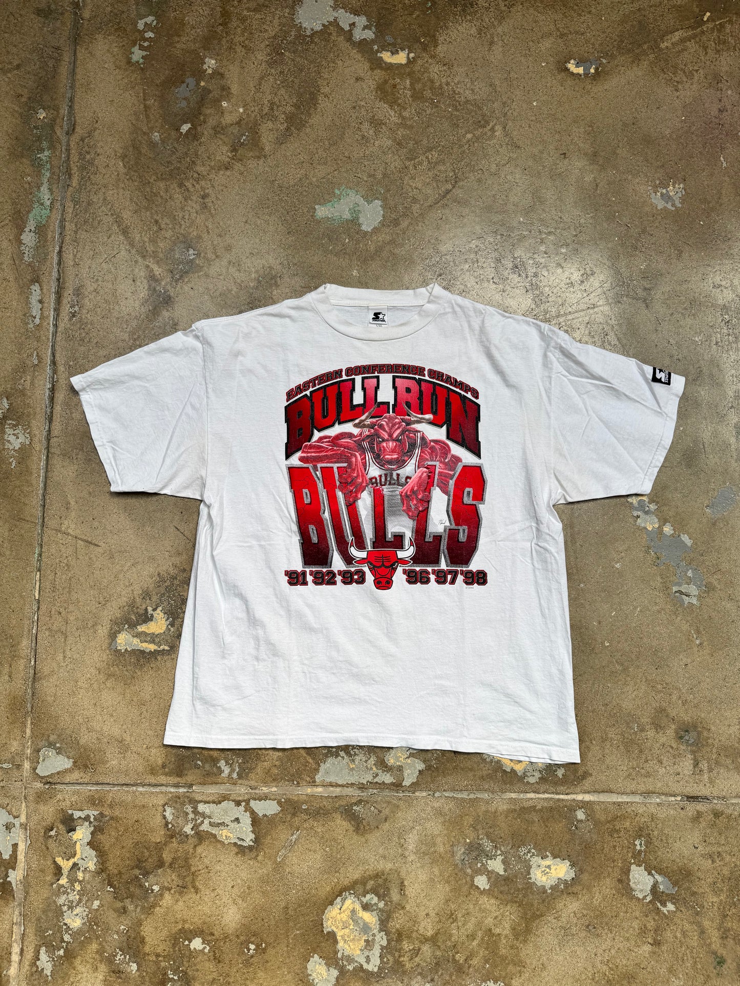 Starter Chicago Bulls "Bulls Run" T Shirt White XXL