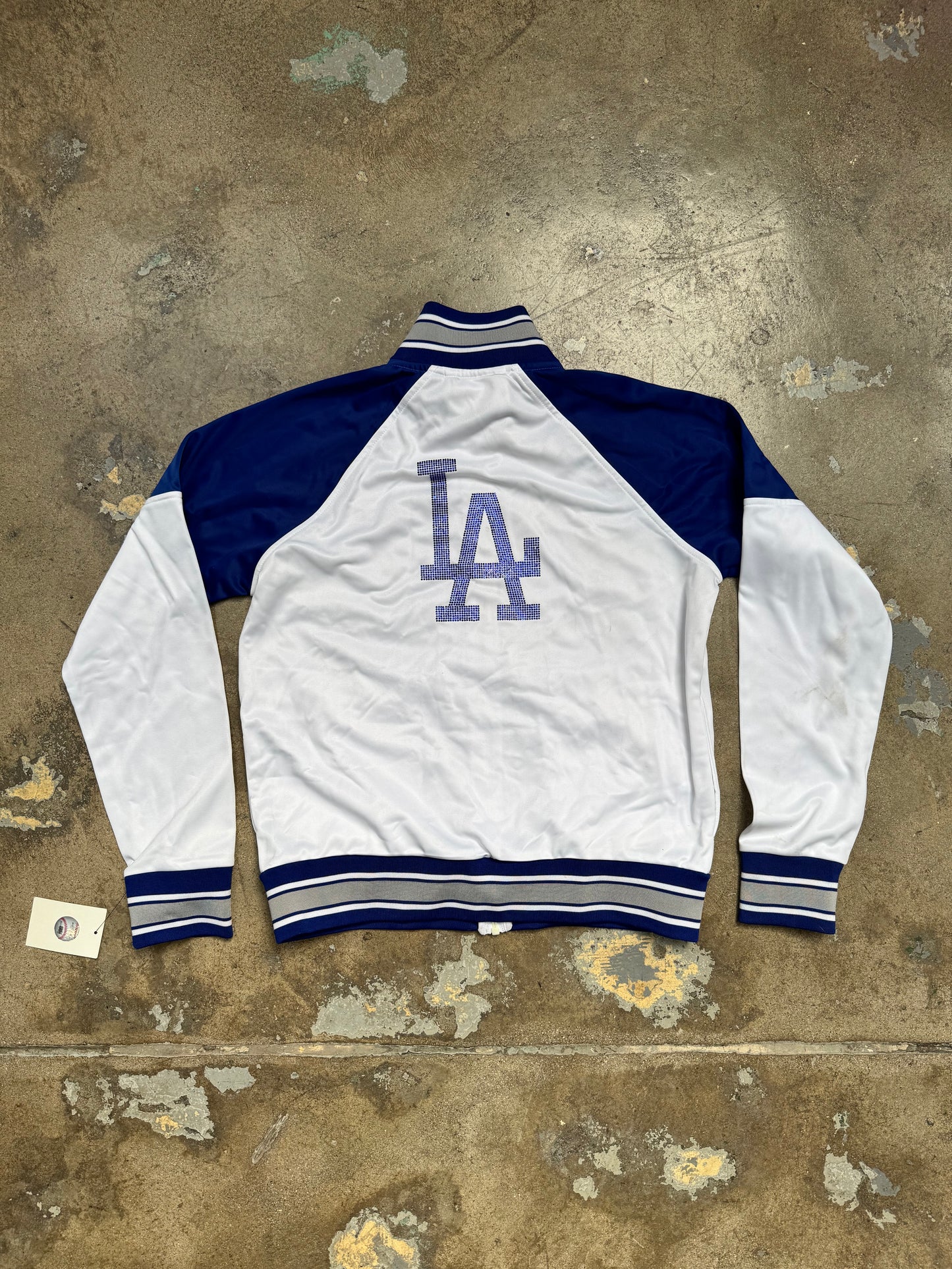 Los Angeles Dodgers Rhinestone Track jacket White/Blue S
