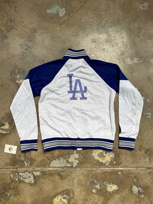 Los Angeles Dodgers Rhinestone Track jacket White/Blue S