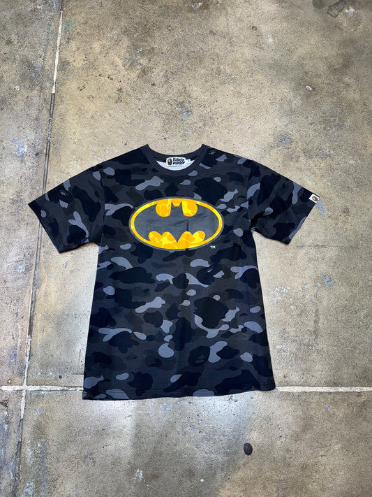 Bape Batman T Shirt Black Camo M