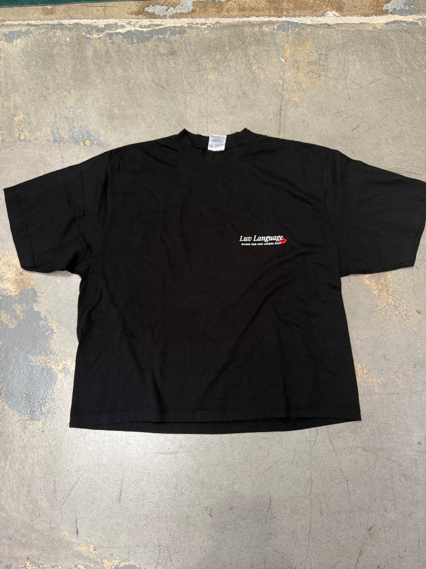Luv Language 3 Year Anniversary Oversize T-Shirt Black
