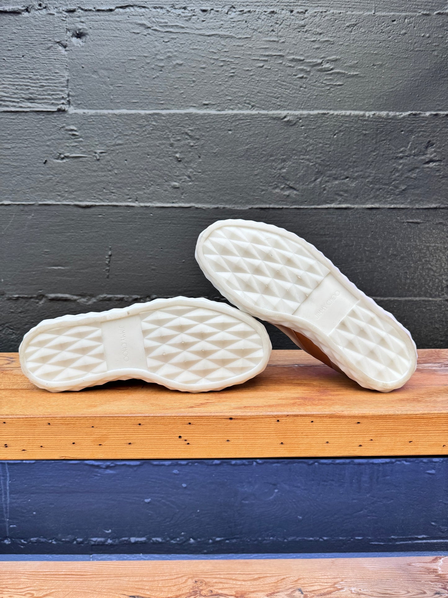 Jimmy Choo Diamond Light Low Sneakers (Pre-Owned) (Size 41, 8 or 8.5M)