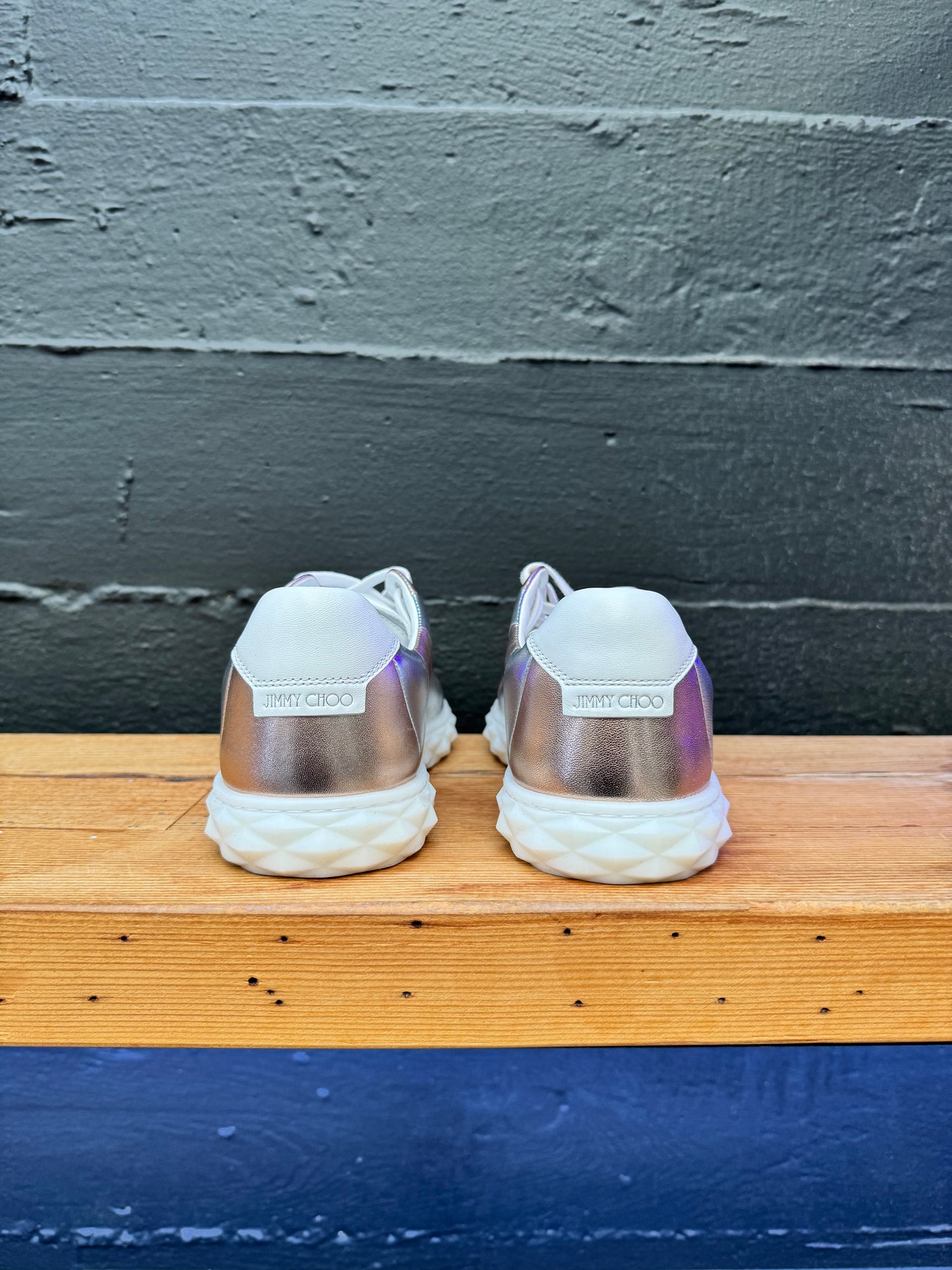 Jimmy Choo Diamond Light Low Sneakers (Pre-Owned) (Size 41, 8 or 8.5M)