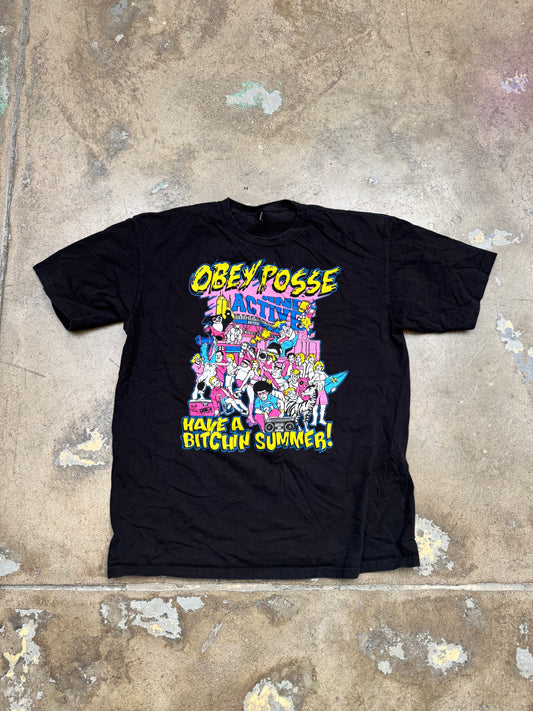 Obey X Active Ride Shop Have a bitchin Summer T Shirt Black XL