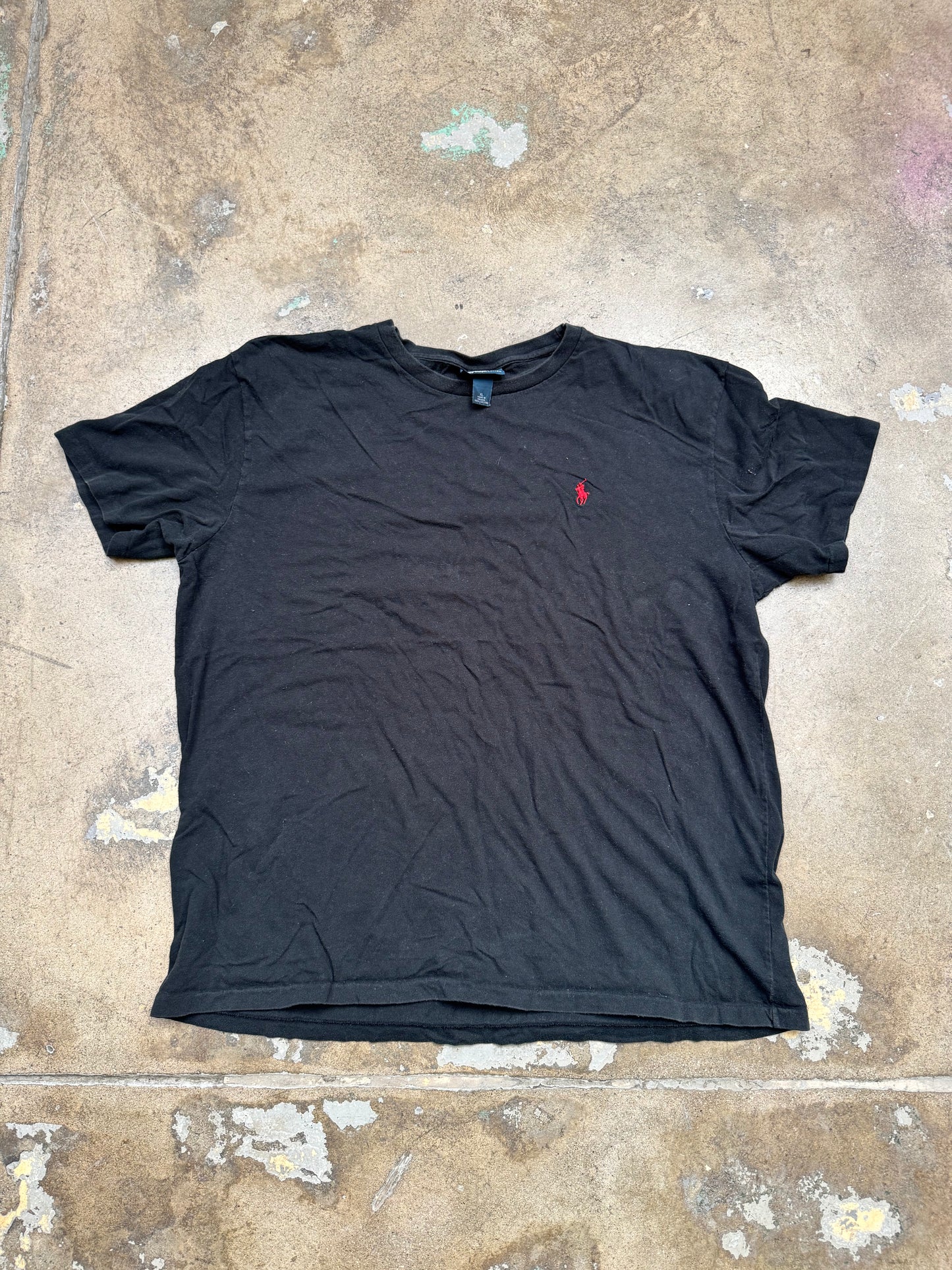 Ralph Lauren Plain Black T Shirt XL