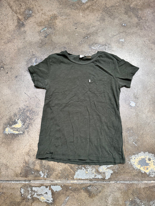 Levis Womens T Shirt Olive XS
