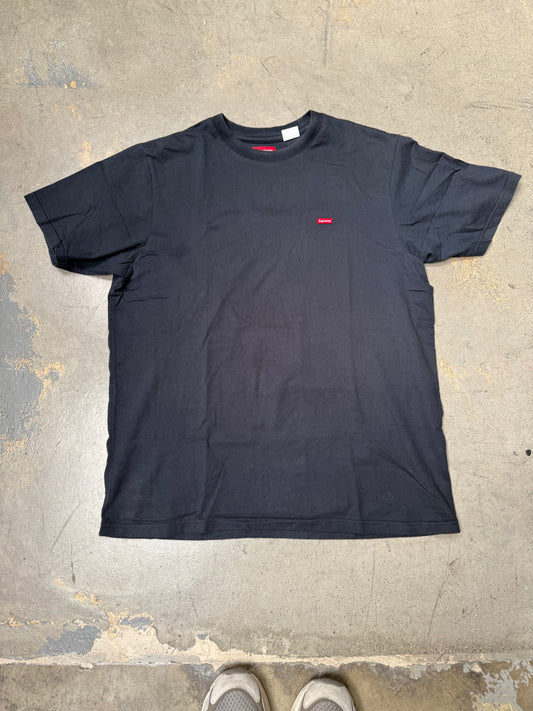 Supreme Mini Box logo T-Shirt Navy Large (Used)