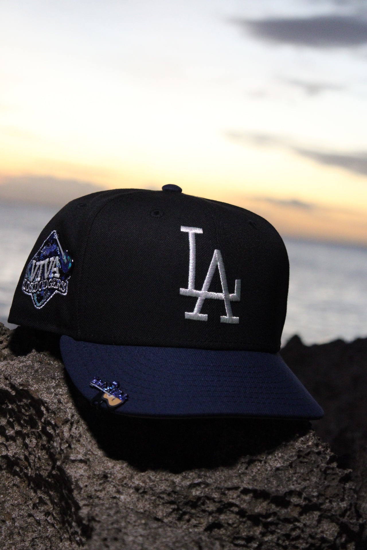 New Era 5950 LA Dodgers Viva Los Dodgers Dañado 2.0 Black/Oceanside Blue