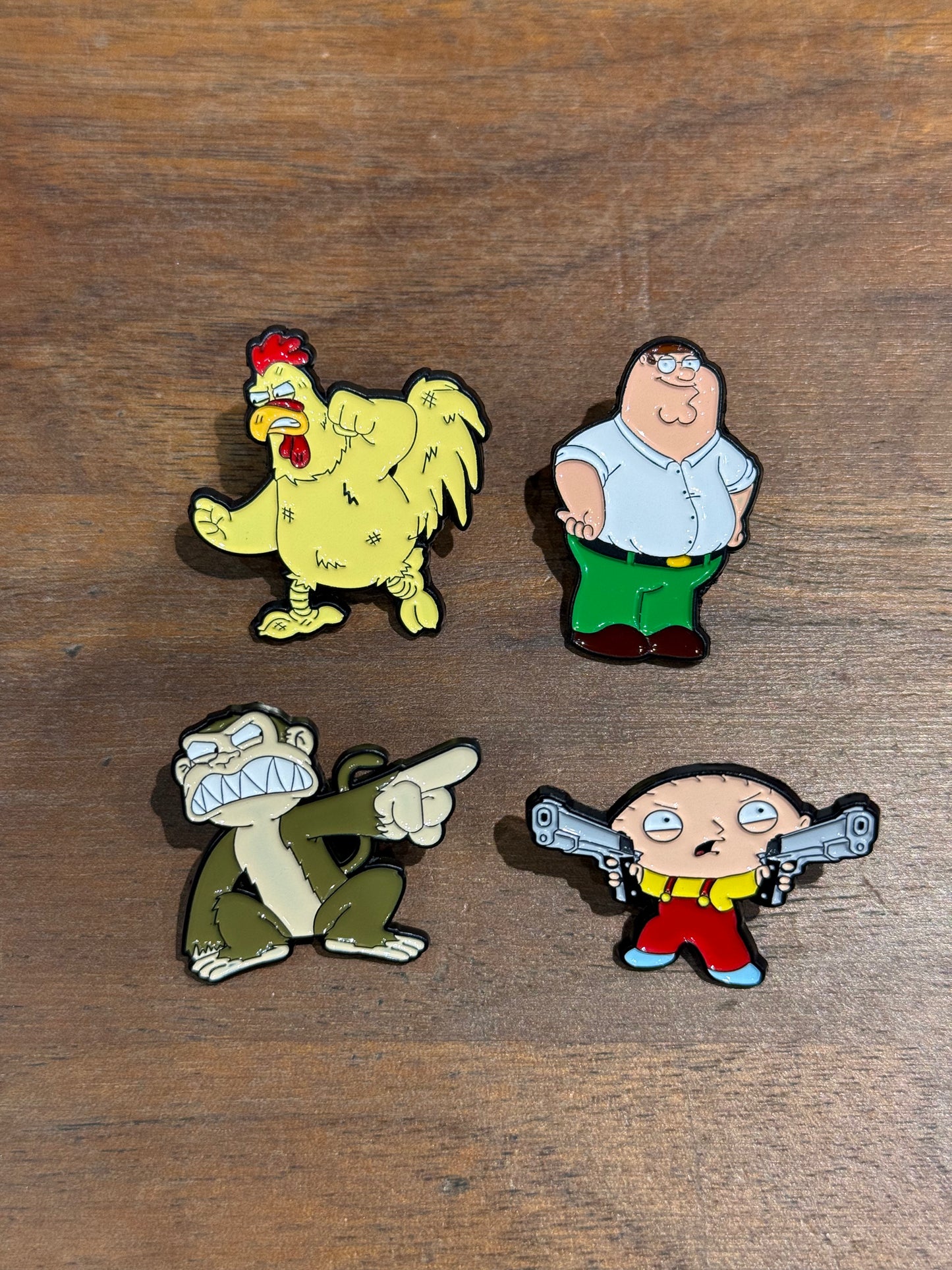 Various Family Guy Pins