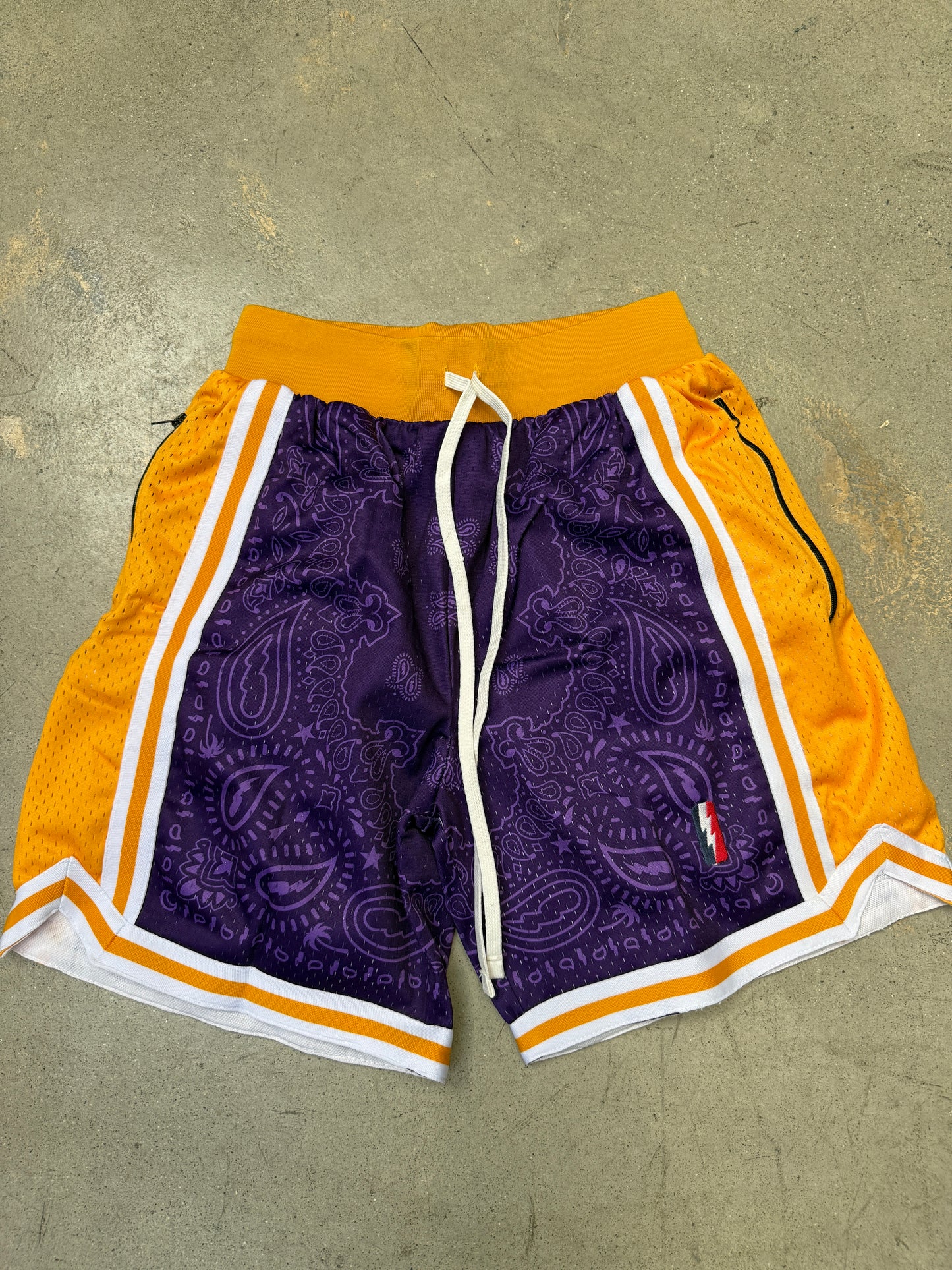Collect+Select Trillest Lakers Paisley Shorts Purple Medium