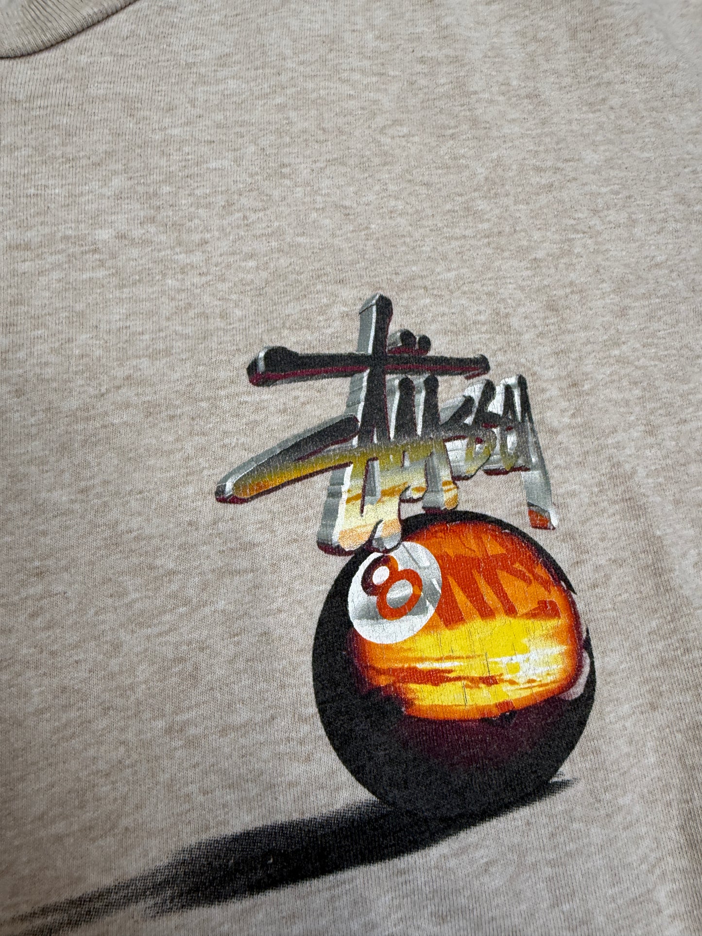 Vintage Stussy 8-Ball Oatmeal XL (Pre-Owned)