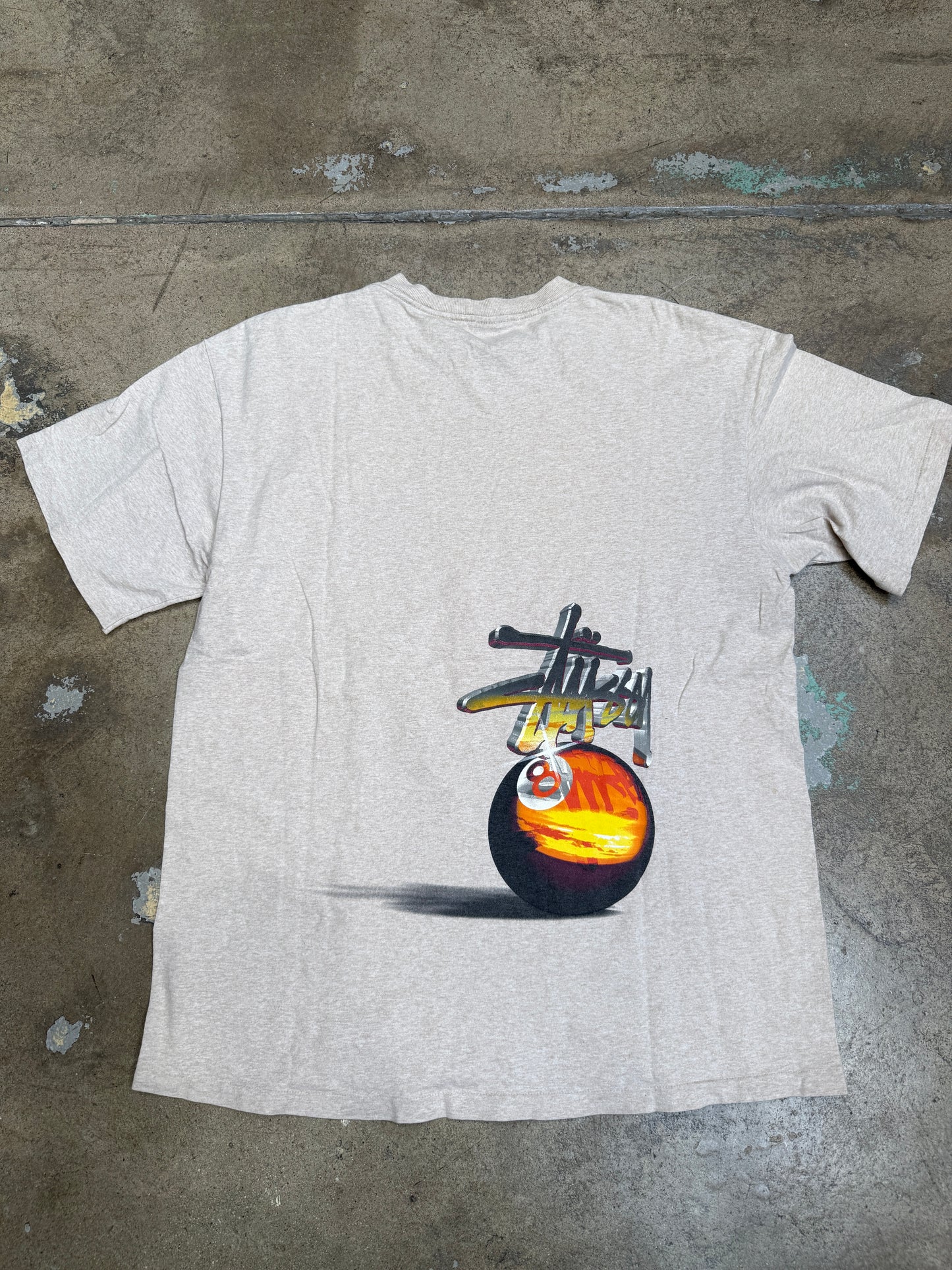 Vintage Stussy 8-Ball Oatmeal XL (Pre-Owned)