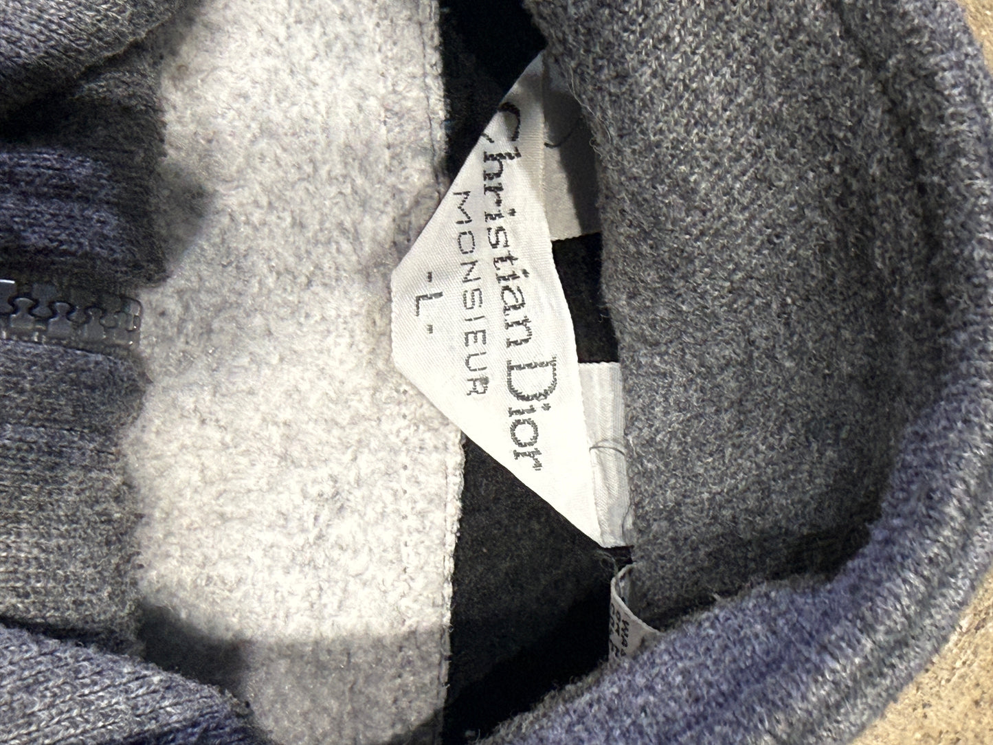 Christian Dior Vintage Track Jacket Grey/Black/Teal Large (Pre-Owned)