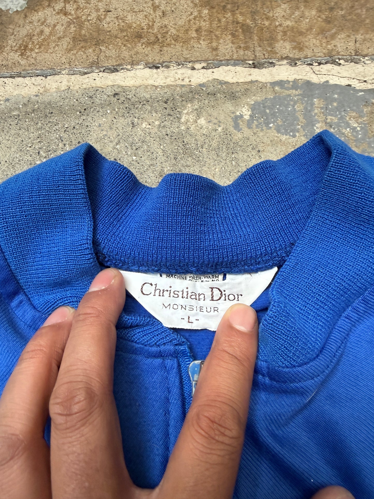 Christian Dior Monsieur Track Jacket Blue/Blue Large (Pre-Owned)