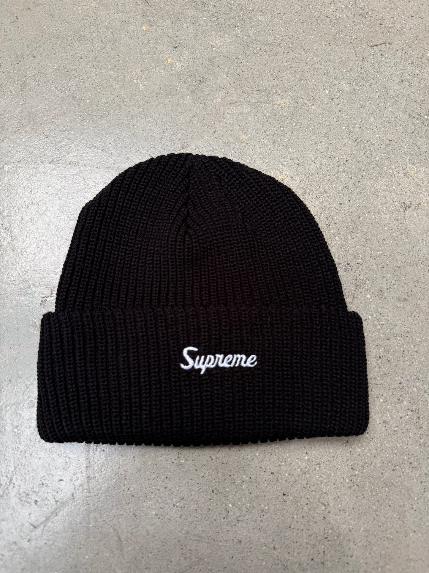 Supreme Loose Gauge Beanie Black