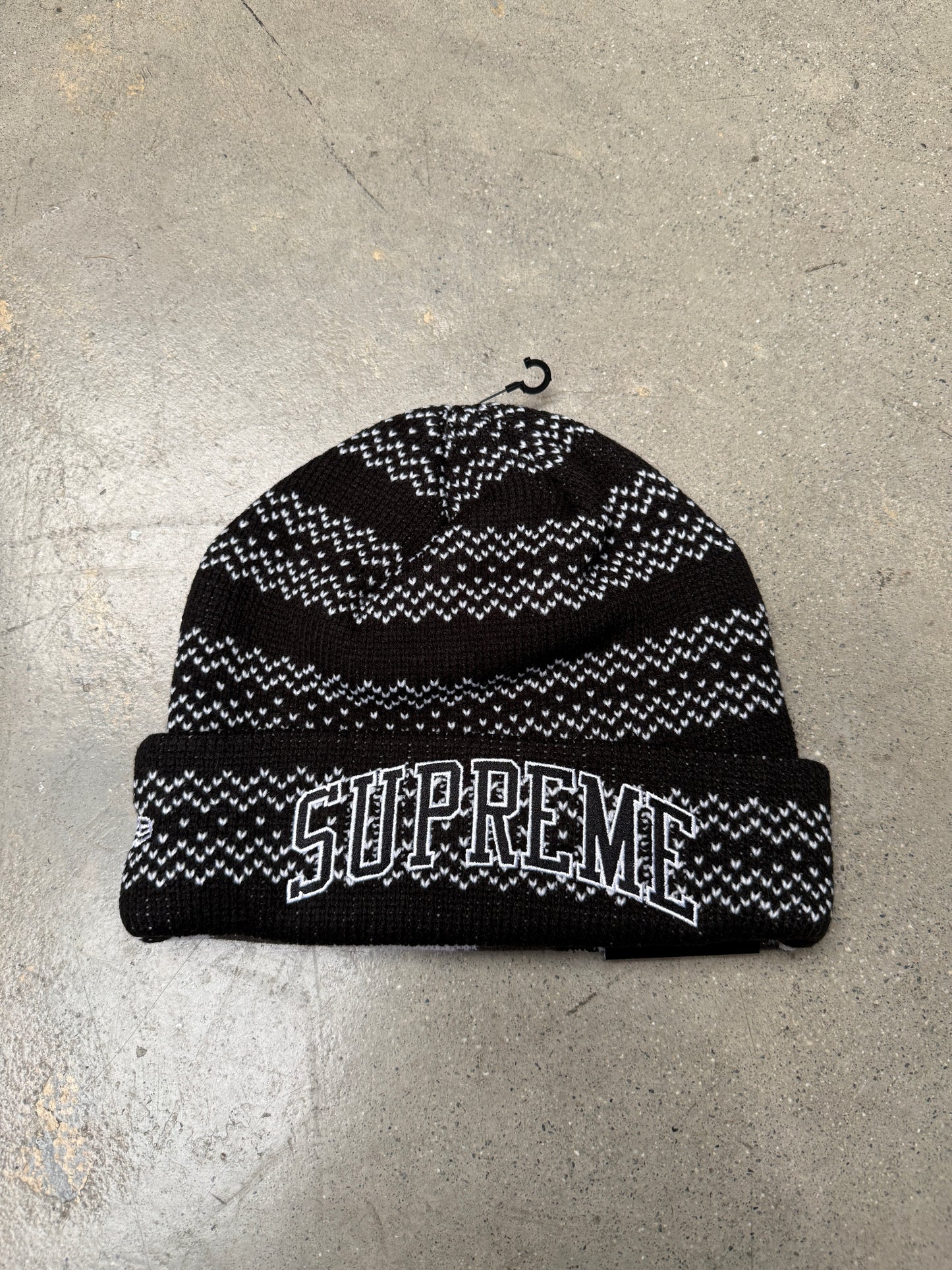 Supreme New Era Split Beanie Black