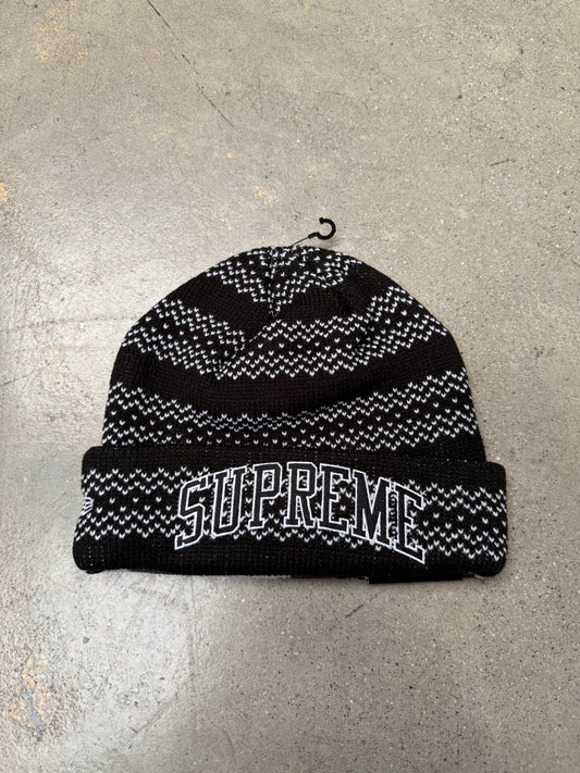 Supreme New Era Split Beanie Black