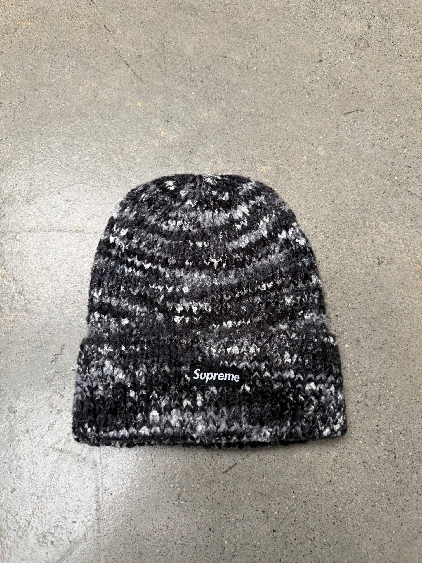 Supreme Space Dye Beanie Black