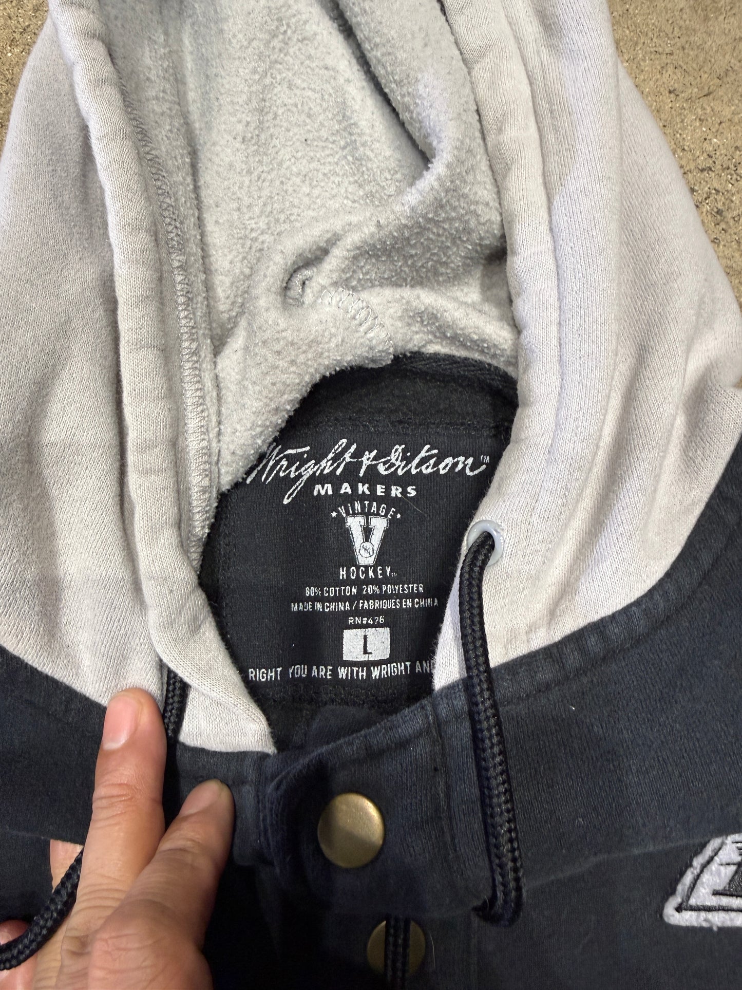 Wright & Ditson LA Kings Vintage Jacket Hoody Large (Pre-Owned)