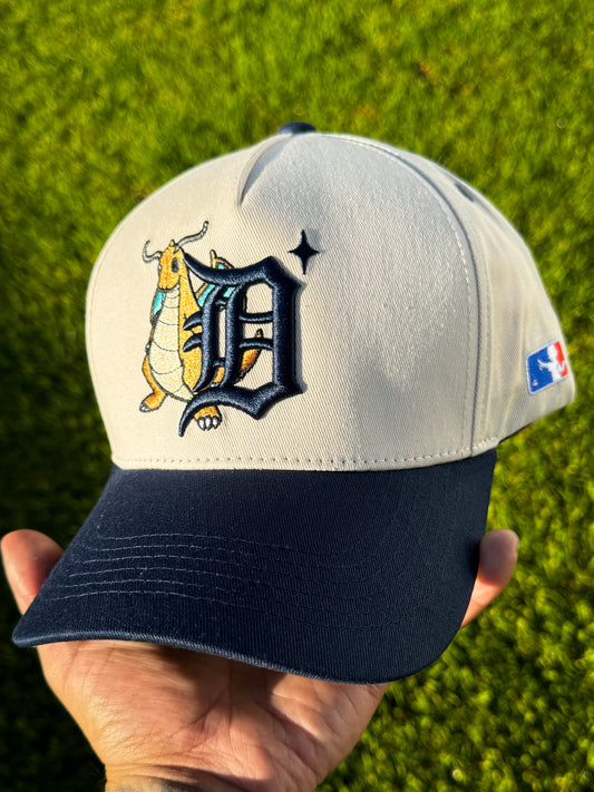 Roadside Museum Detroit Dragon Claw Snapback Cream/Navy