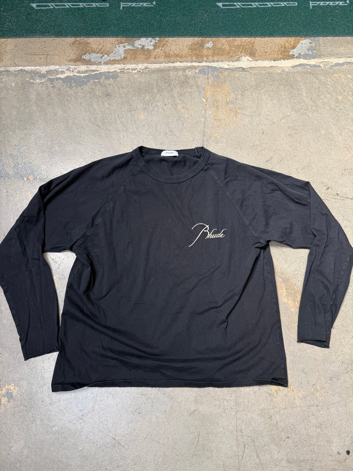 Rhude Logo Long-Sleeve T-Shirt Black Small (Pre-Owned)