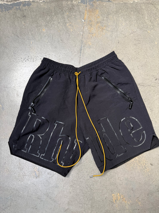 Rhude Logo Shorts Black/Black Medium (Pre-Owned)