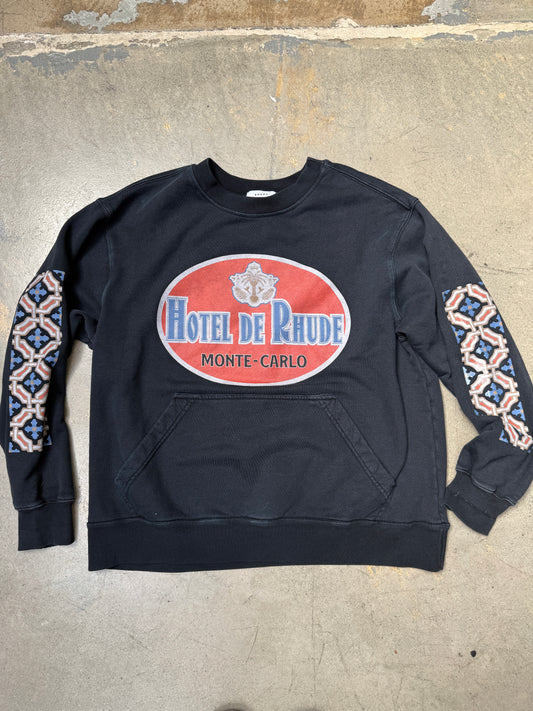 Rhude Hotel De Rhude Crewneck Vintage Black Small (Pre-Owned)